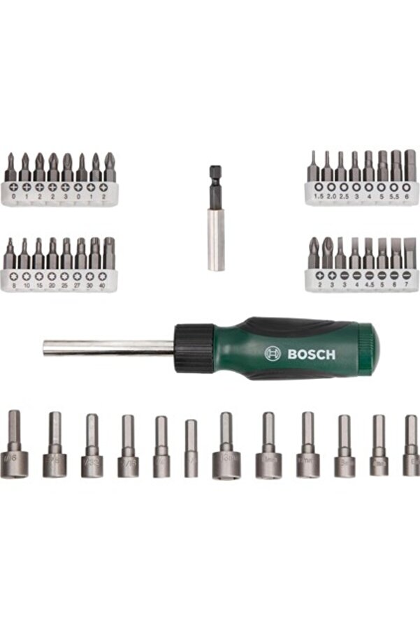 Bosch 46 Parça Tornavida, Vidalama Ve Lokma Uçlu Aksesuar