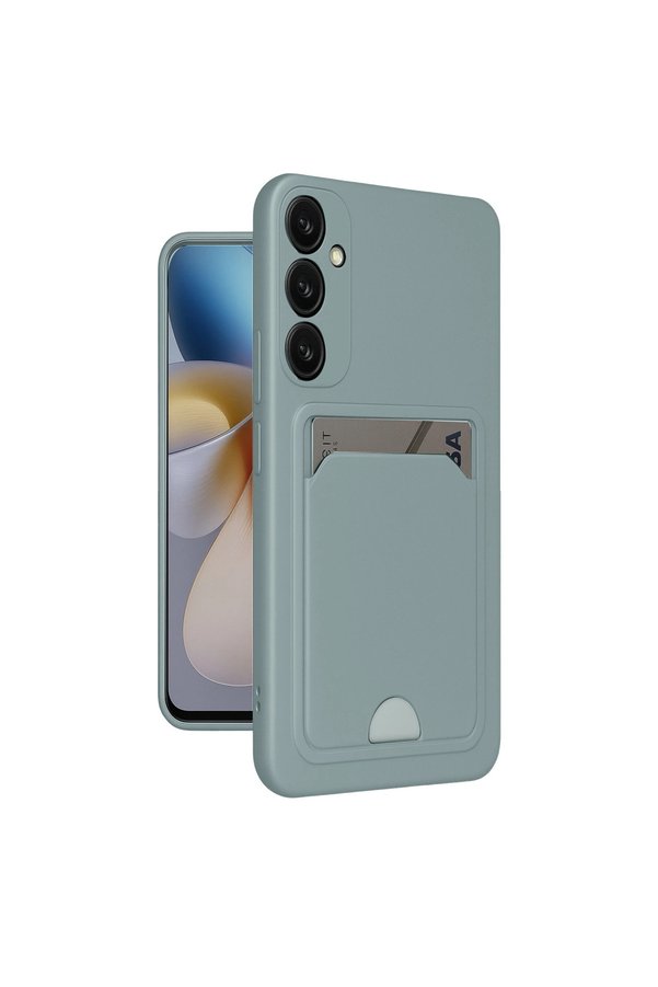 Evimdeyokyok Samsung Galaxy A26 Kılıf Kelvin Kartvizitli Silikon - Açık Yeşil