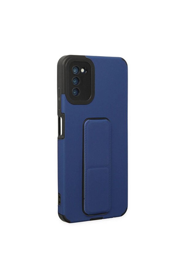 Ethab Ti̇caret Glb-Stl41414 Samsung Galaxy A03S Kılıf Mega Standlı Si̇li̇kon - Mavi̇