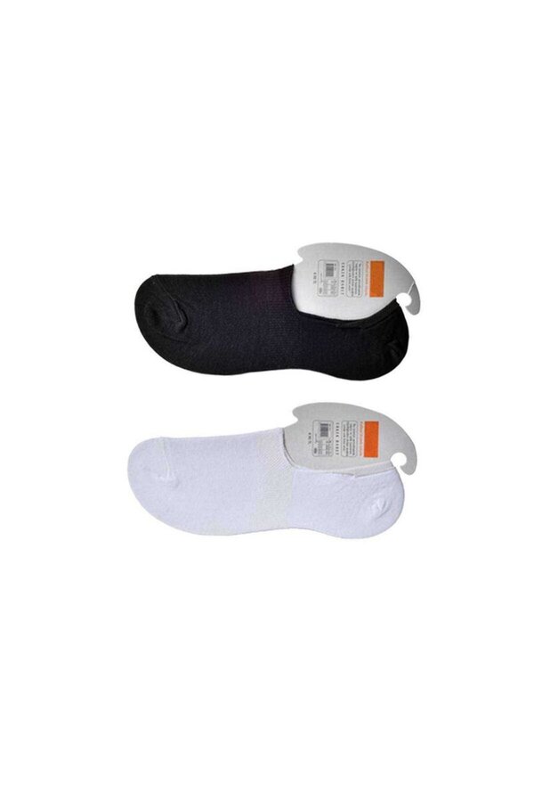 Ethab Ti̇caret Glb-Stl41414 Si̇yah Ve Beyaz Erkek Babet Çorap 6 Çi̇ft