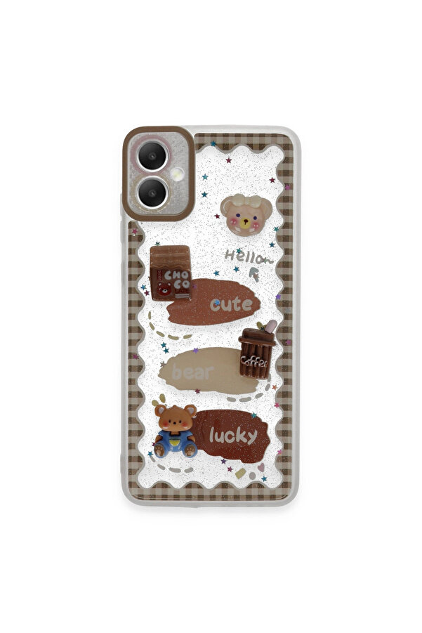 Evi̇mdeyokyok Samsung Galaxy A05 Kılıf Sweet Desenli̇ Si̇li̇kon Kapak - Şeffaf