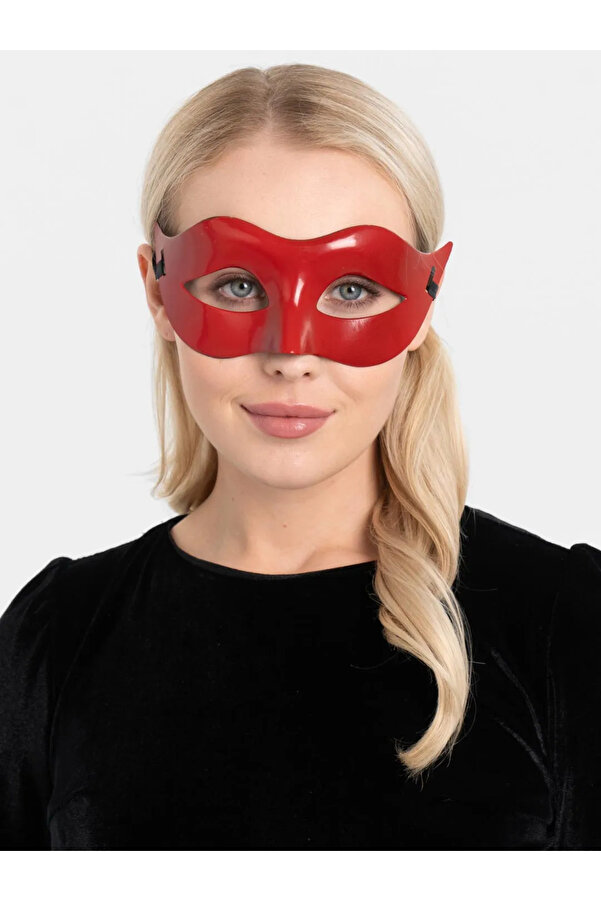 Evi̇mdeyokyok Kırmızı Renk Masquerade Kostüm Parti̇si̇ Venedi̇k Balo Maskesi̇