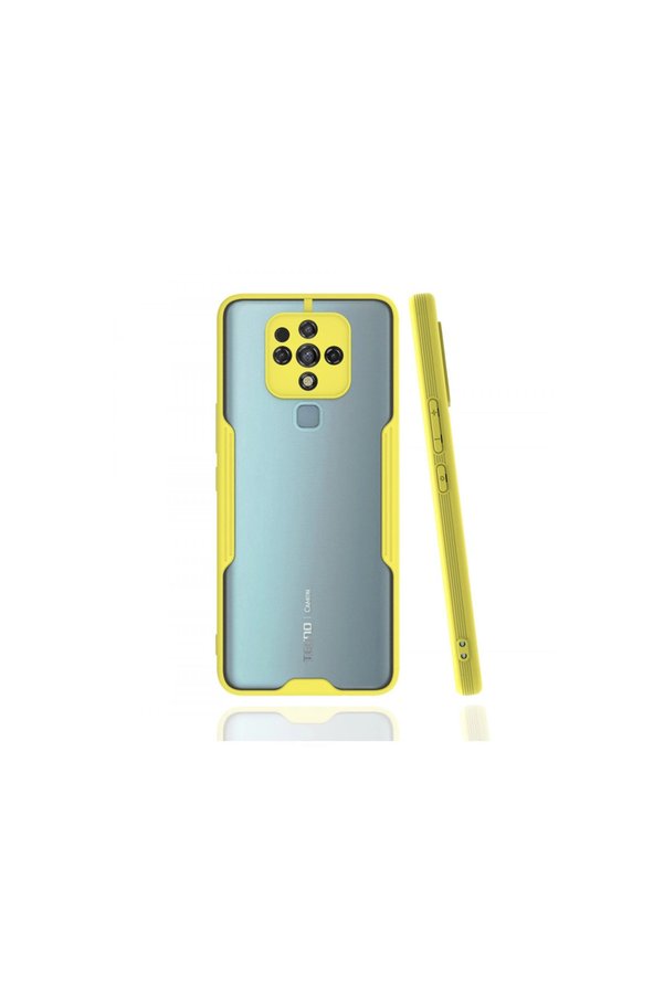 Evimdeyokyok Tecno Camon 16 Kılıf Platin Silikon - Sarı