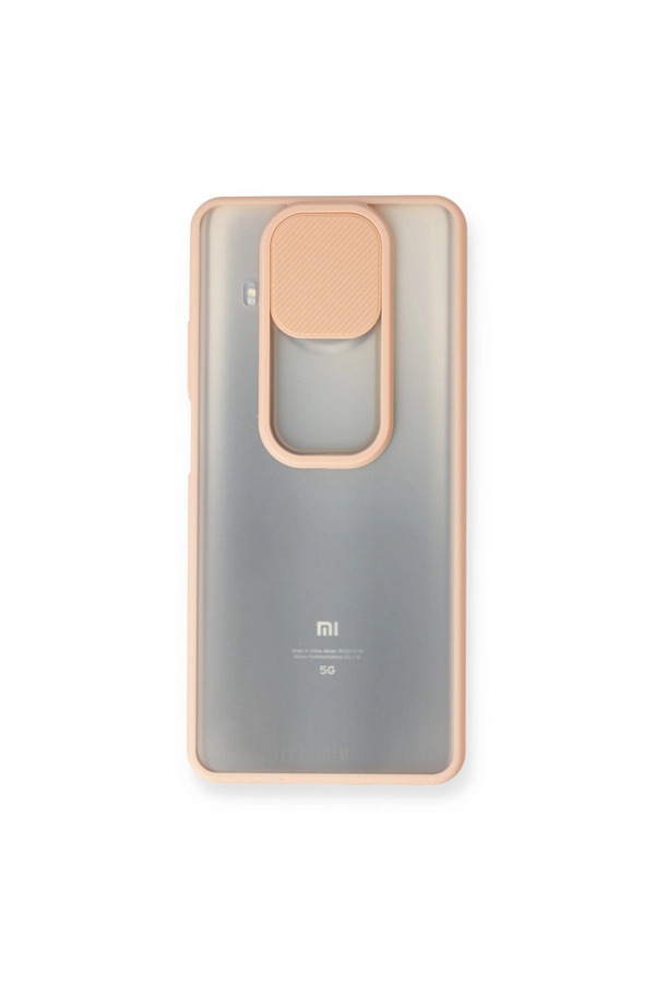 Evi̇mdeyokyok Xi̇aomi̇ Mi̇ 10T Li̇te Kılıf Palm Buzlu Kamera Sürgülü Si̇li̇kon - Pembe