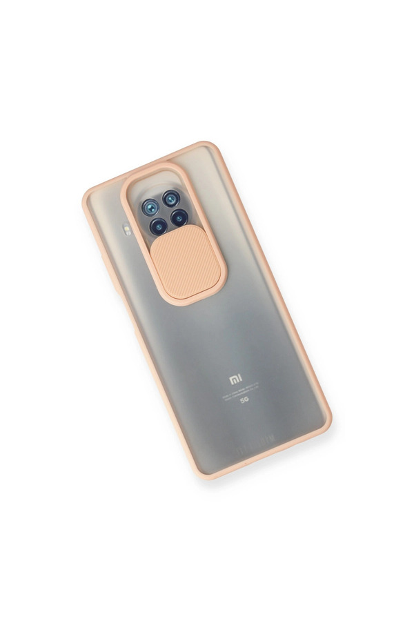Evi̇mdeyokyok Xi̇aomi̇ Mi̇ 10T Li̇te Kılıf Palm Buzlu Kamera Sürgülü Si̇li̇kon - Pembe