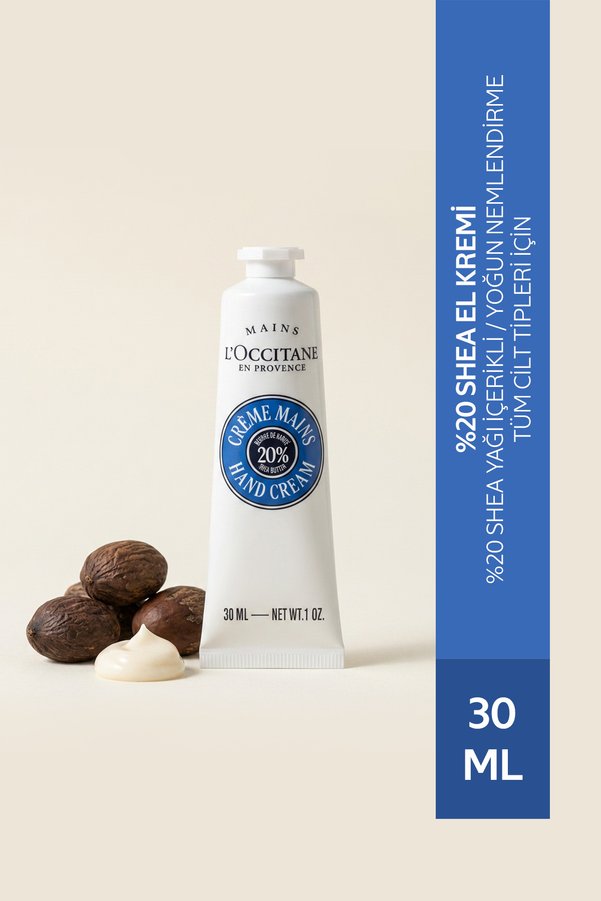 L'Occitane Shea El Kremi %20 Shea Yağı İçeren Besleyici ve Nemlendirici 30 ml