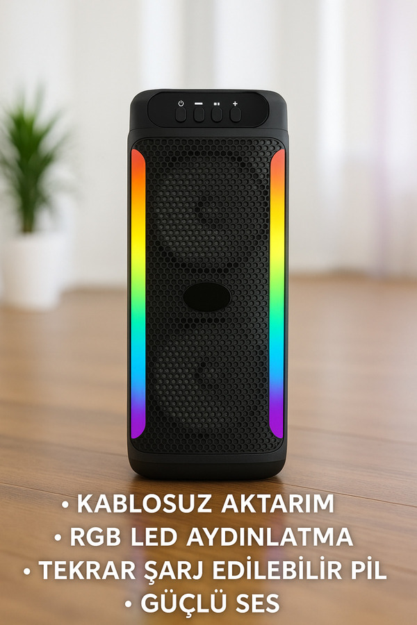 Zero Land Svl-Shop Ses Güçlü Kablosuz Hoparlör (32002) Mikrofonlu