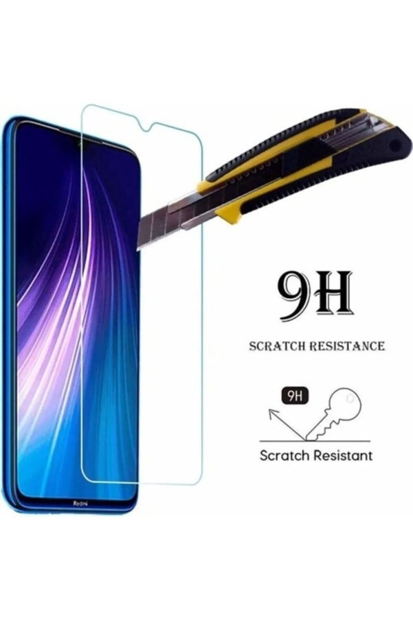 Ethab Ticaret Glb-Stl41414 Redmi Note 9 Uyumlu Premium Ekran Koruyucu 9H Sert Temperli Kırılmaz Cam Koruma Şeffaf
