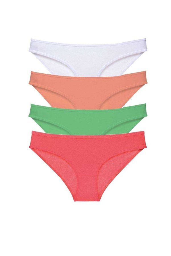 Ethab Ticaret Glb-Stl41414 4 Adet Süper Eko Set Likralı Kadın Slip Külot 526