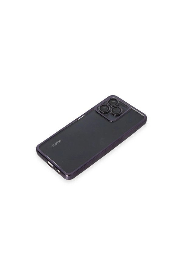 Evi̇mdeyokyok Realme C53 Kılıf Razer Lensli̇ Si̇li̇kon - Mor