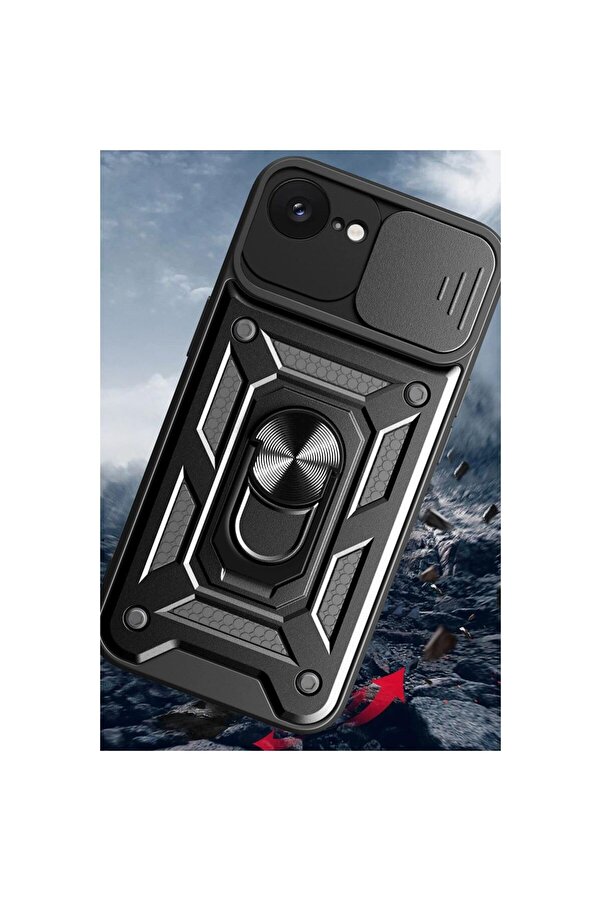 Ethab Ti̇caret Glb-Stl41414 İphone 16E Kılıf Pars Lens Yüzüklü Si̇li̇kon - Yeşi̇l