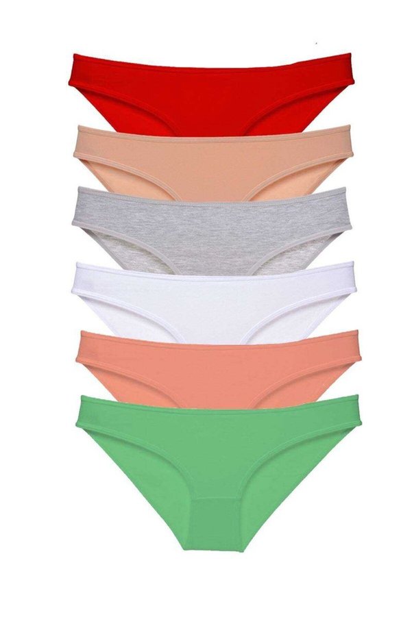Ethab Ticaret Glb-Stl41414 6 Adet Süper Eko Set Likralı Kadın Slip Külot Renk 4