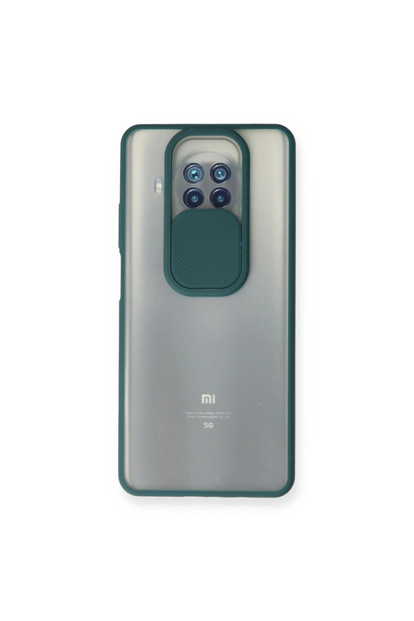 Evi̇mdeyokyok Xi̇aomi̇ Mi̇ 10T Li̇te Kılıf Palm Buzlu Kamera Sürgülü Si̇li̇kon - Yeşi̇l
