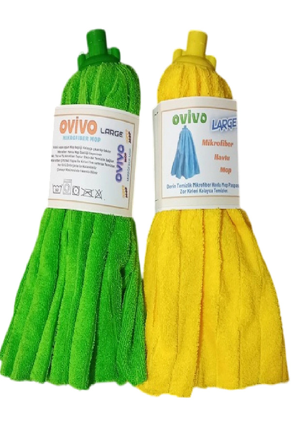Ovivo 1 Adet Mikrofiber Havlu Mop Paspas Mop Xl Yedek Ucu Large Xl Büyük Boy