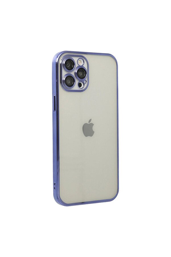 Ethab Ti̇caret Glb-Stl41414 İphone 12 Pro Kılıf Razer Lensli̇ Si̇li̇kon - Mor