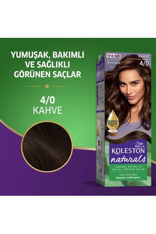 Ethab Ticaret Glb-Stl41414 Naturals Saç Boyası Kahve 4/0