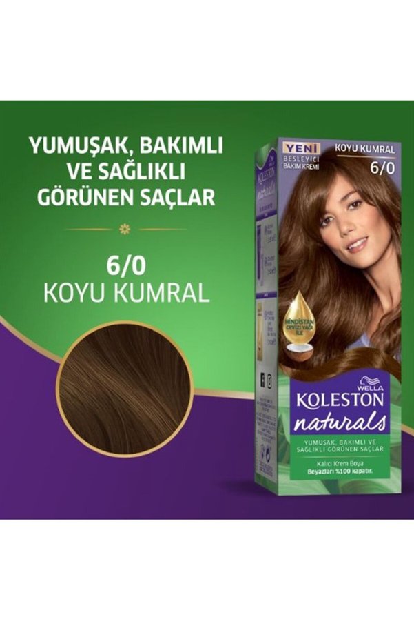 Ethab Ticaret Glb-Stl41414 Naturals Saç Boyası Koyu Kumral 6/0