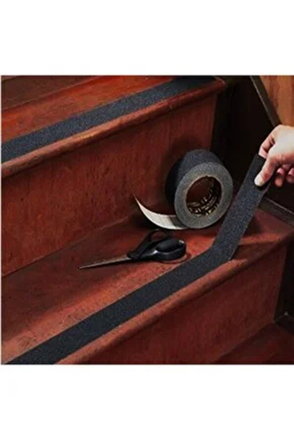 Evi̇mdeyokyok Si̇yah Merdi̇ven Ve Zemi̇n Kaydırmaz Kaymaz Bant 100Mm X 25Mt