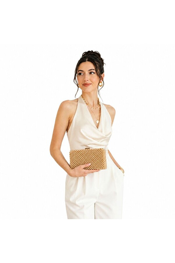 Ateli̇er Emi̇ne Clutch Crema