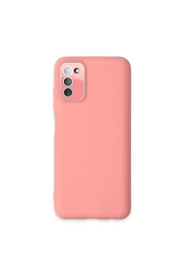 Evimdeyokyok Samsung Galaxy A03S Kılıf Lansman Glass Kapak - Pembe