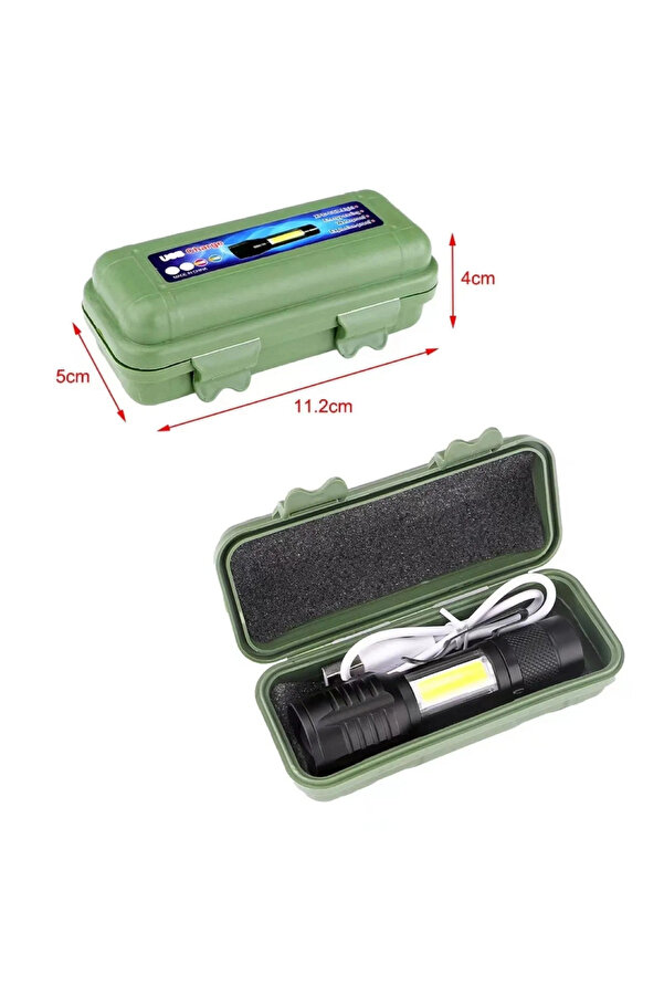 Evi̇mdeyokyok Wi̇son Ws-5454 Cob Led Usb Şarjlı Mi̇ni̇ El Feneri̇