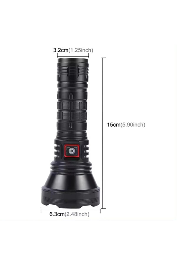 Evi̇mdeyokyok Wi̇son Ws-3899 50 Watt Uzun Menzi̇lli̇ Profesyonel El Feneri̇