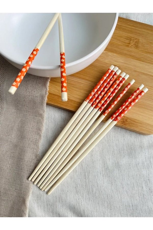 Ethab Ticaret Glb-Stl41414 Chopsticks Bambu Yemek Çubuğu 10 Lu