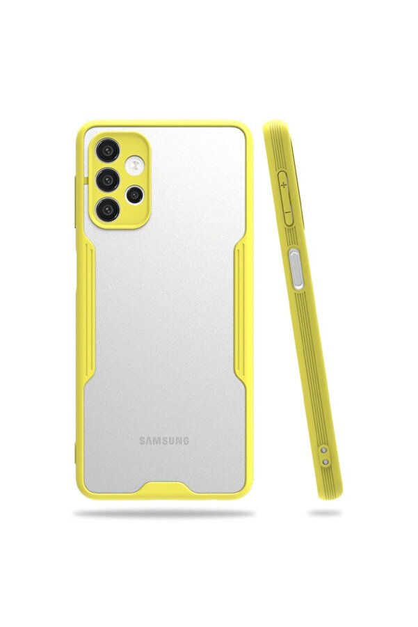 Ethab Ti̇caret Glb-Stl41414 Samsung Galaxy A72 Kılıf Plati̇n Si̇li̇kon - Sarı