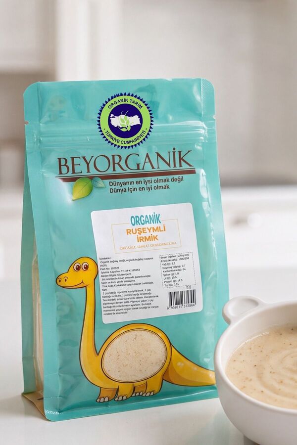 BEYORGANİK Organik Ruşeymli Irmik 350gr