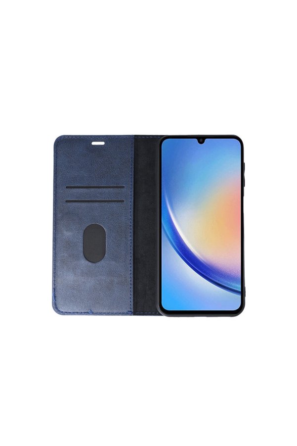 Evimdeyokyok Samsung Galaxy A24 4G Kılıf Trend S Plus Kapaklı Kılıf - Lacivert