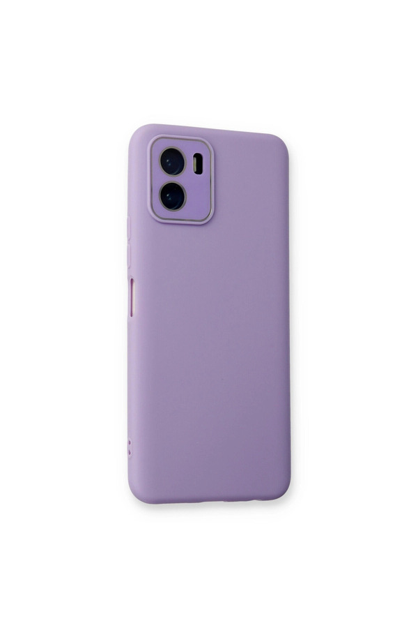 Evimdeyokyok Vivo Y15S Kılıf Lansman Glass Kapak - Lila