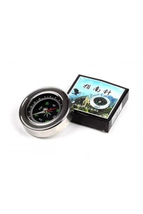 Ethab Ticaret Glb-Stl41414 Yuvarlak Metal Kasa Dayanıklı Pusula 60Mm