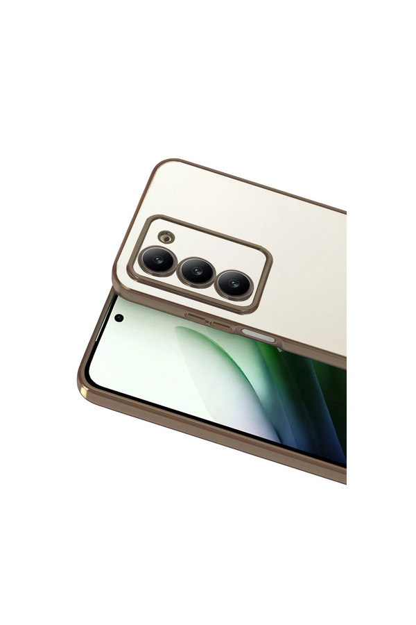 Evi̇mdeyokyok Xi̇aomi̇ Redmi̇ 15 4G Razer Lensli̇ Si̇li̇kon - Çöl Ti̇tanyum
