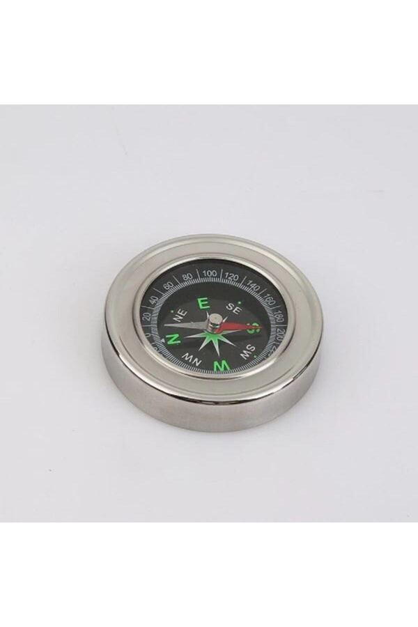 Ethab Ticaret Glb-Stl41414 Yuvarlak Metal Kasa Dayanıklı Pusula 80Mm