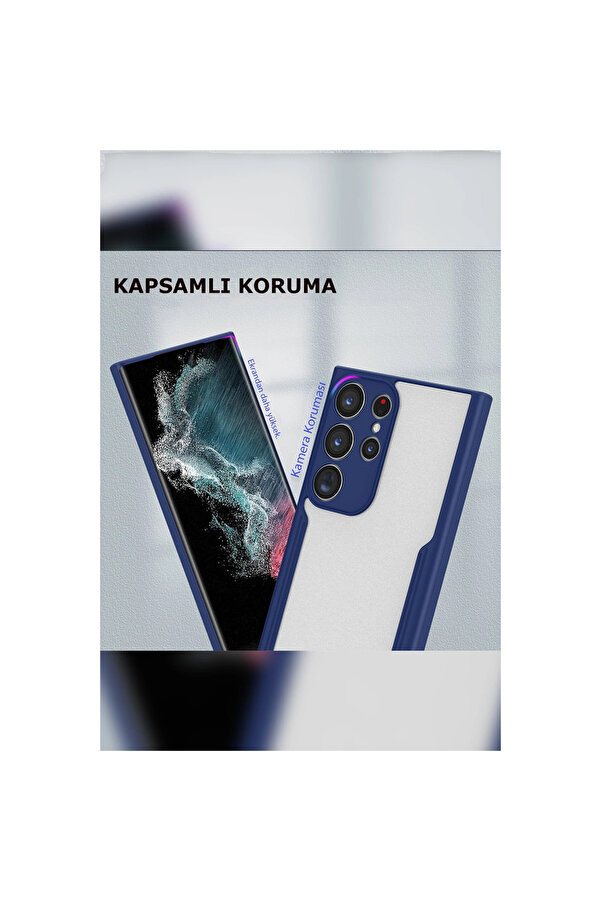 Evi̇mdeyokyok Samsung Galaxy S23 Ultra Kılıf Plati̇n Si̇li̇kon - Kırmızı