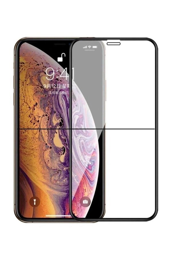 Ethab Ticaret Glb-Stl41414 Iphone 11 Uyumlu 9D Tam Kaplayan Parmak Izi Bırakmayan Ekran Koruyucu Film