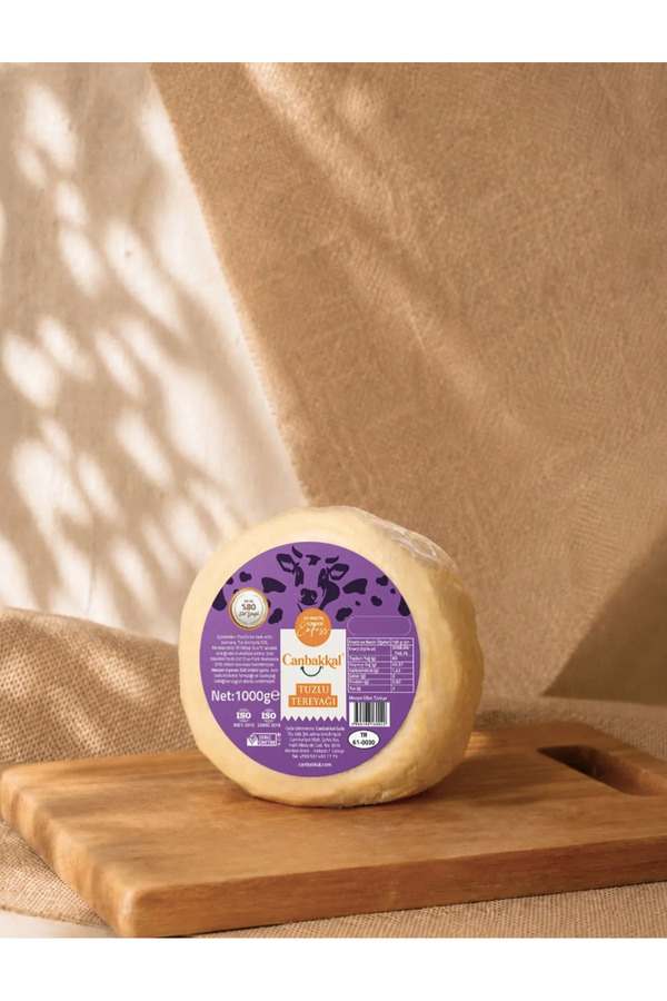 Canbakkal Tuzlu Tereyağı 1 kg %80 Süt Yağlı – Premium Kalitede Doğal Tereyağı Lezzeti