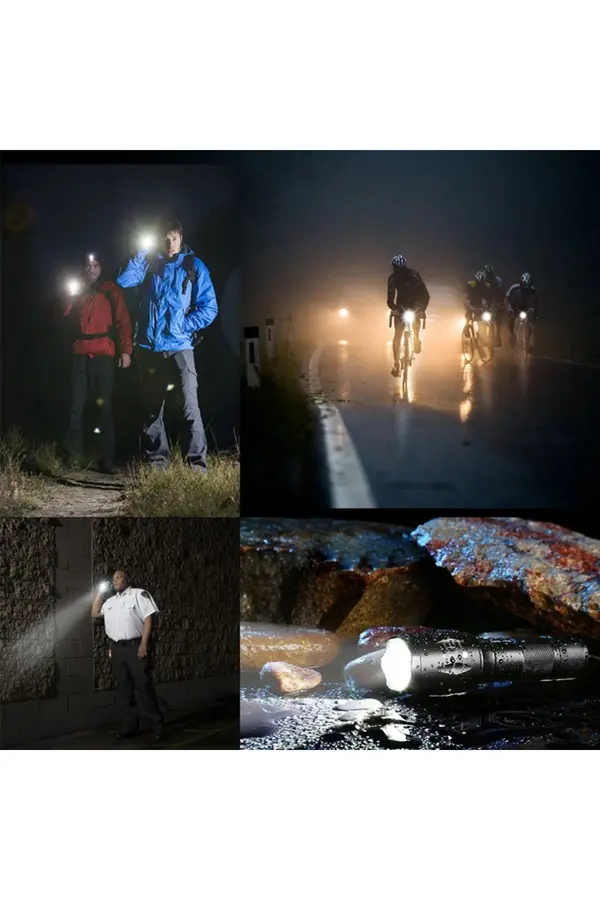 Evi̇mdeyokyok Gold Ori̇on Km-108 T6 Led Şarjlı El Feneri̇ 5 Modlu 200 Metre Işık Mesafesi̇