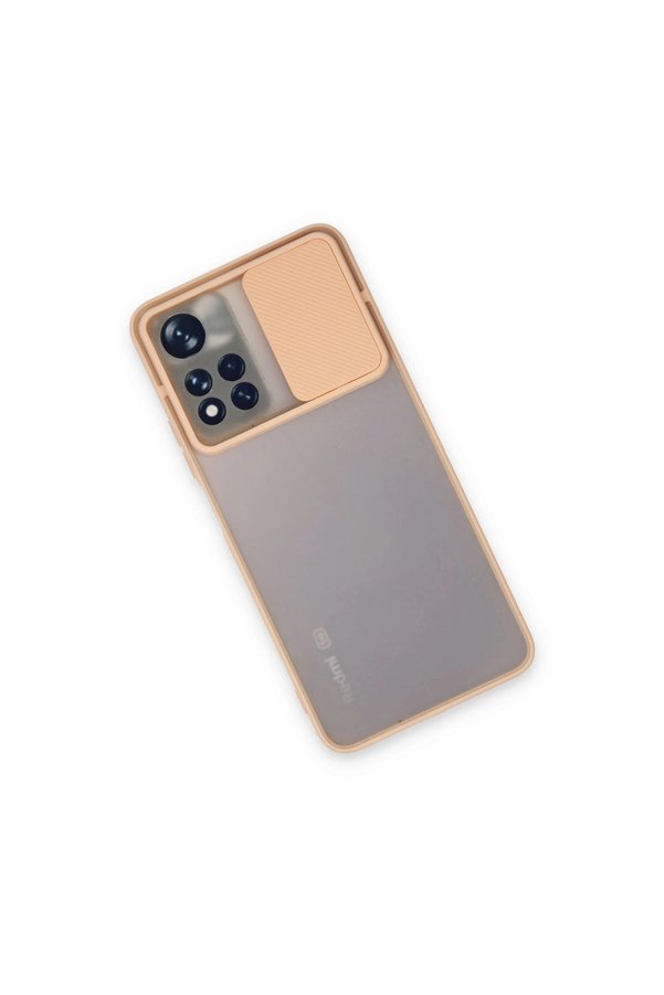 Evimdeyokyok Xiaomi Redmi Note 11 Pro Plus 5G Kılıf Palm Buzlu Kamera Sürgülü Silikon - Pembe