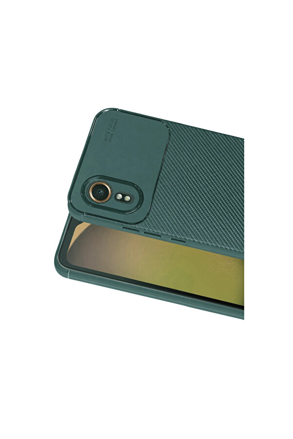 Evi̇mdeyokyok Samsung Galaxy Xcover 7 Kılıf Auto Focus Karbon Kapak - Yeşi̇l