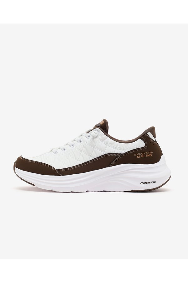 SKECHERS Contour Foam-Cozy FIT Erkek Beyaz Siyah Kirmizi Spor Ayakkabı 232619 WBR