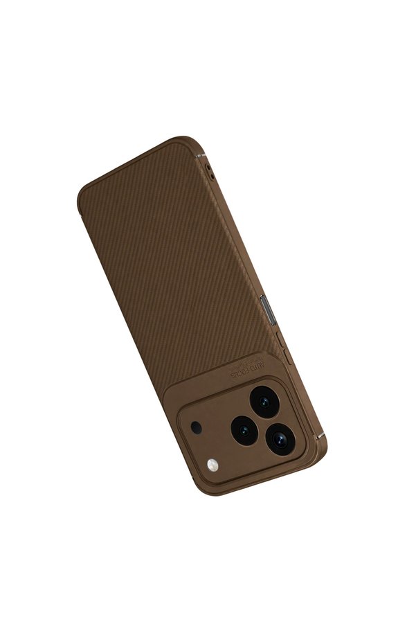 Evi̇mdeyokyok Newface Tecno Spark 50 4G Auto Focus Karbon Kapak - Kahverengi̇