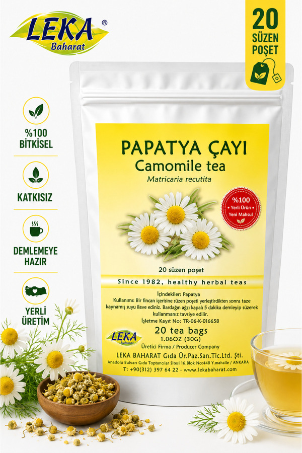 leka baharat Papatya Çayı 20x1 5g Süzen Poşet