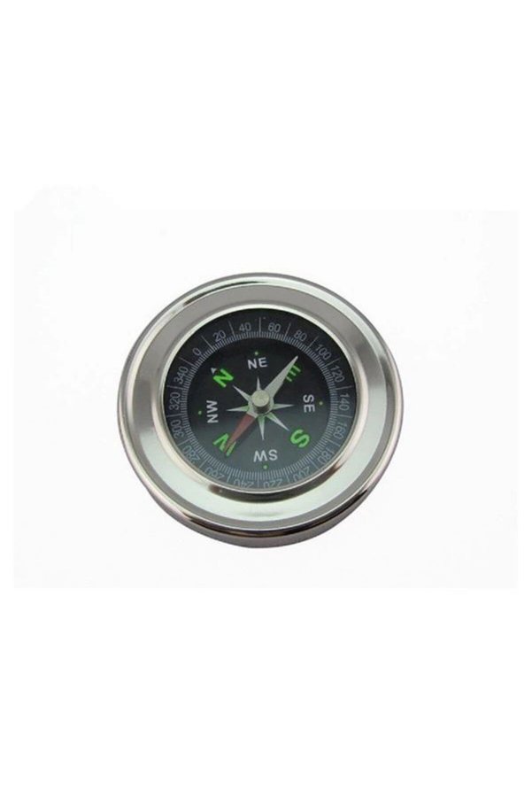 Ethab Ticaret Glb-Stl41414 Yuvarlak Metal Kasa Dayanıklı Pusula 80Mm