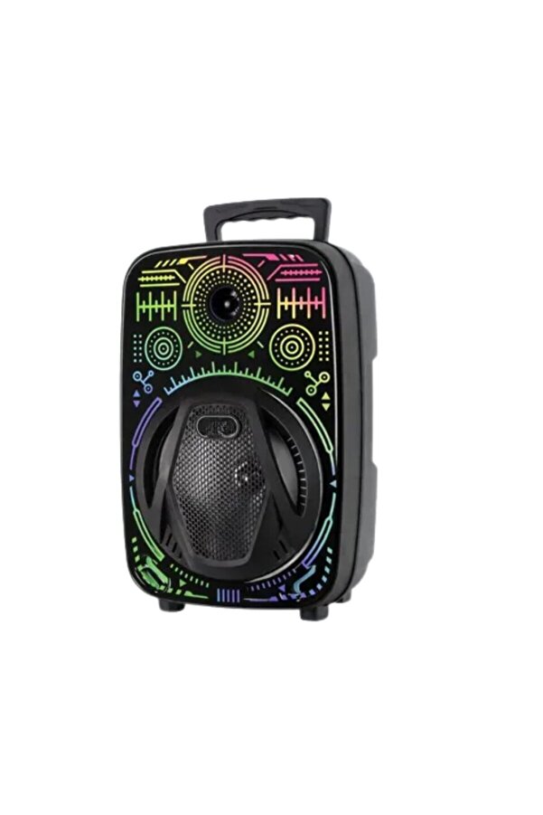 Ethab Gi̇yi̇m 8 İnç Karaoke Hoparlör Usb Aux Fm Destekli̇ Işıklı Speaker - Glst1193-1907
