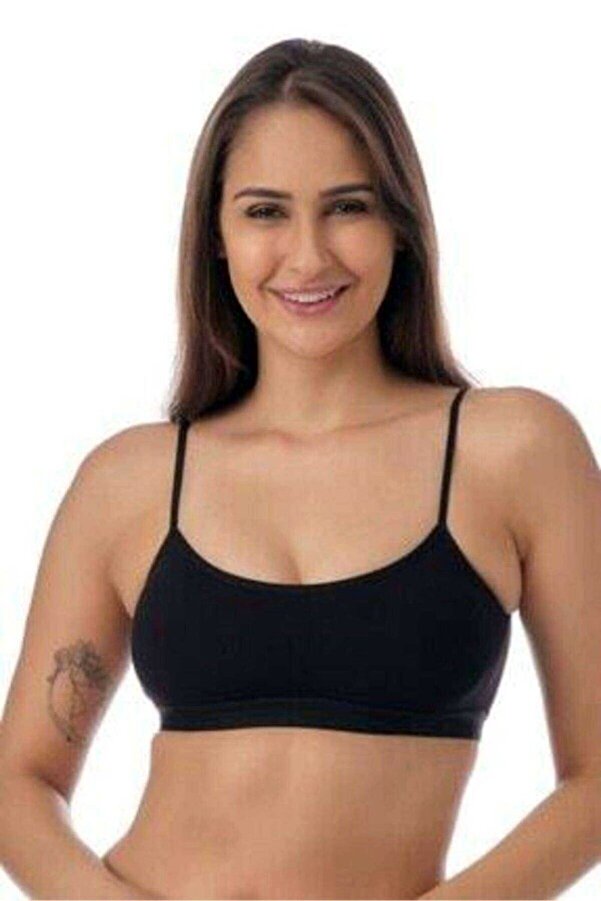 Ethab Ti̇caret Glb-Stl41414 Pedli̇ İp Askılı Si̇yah Büsti̇yer 3 Adet