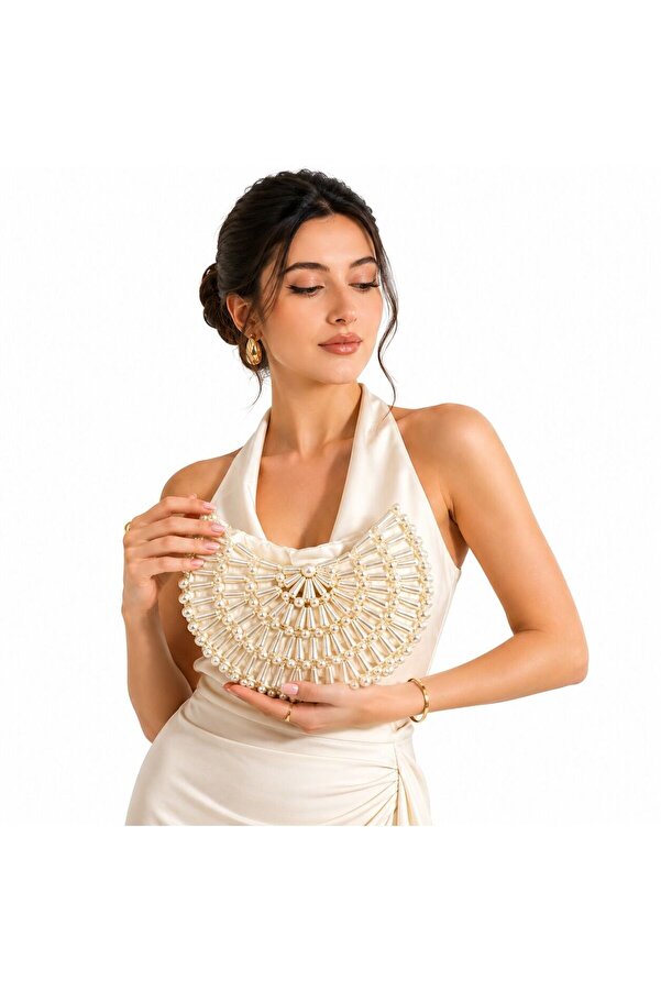 Ateli̇er Emi̇ne Clutch Pearly