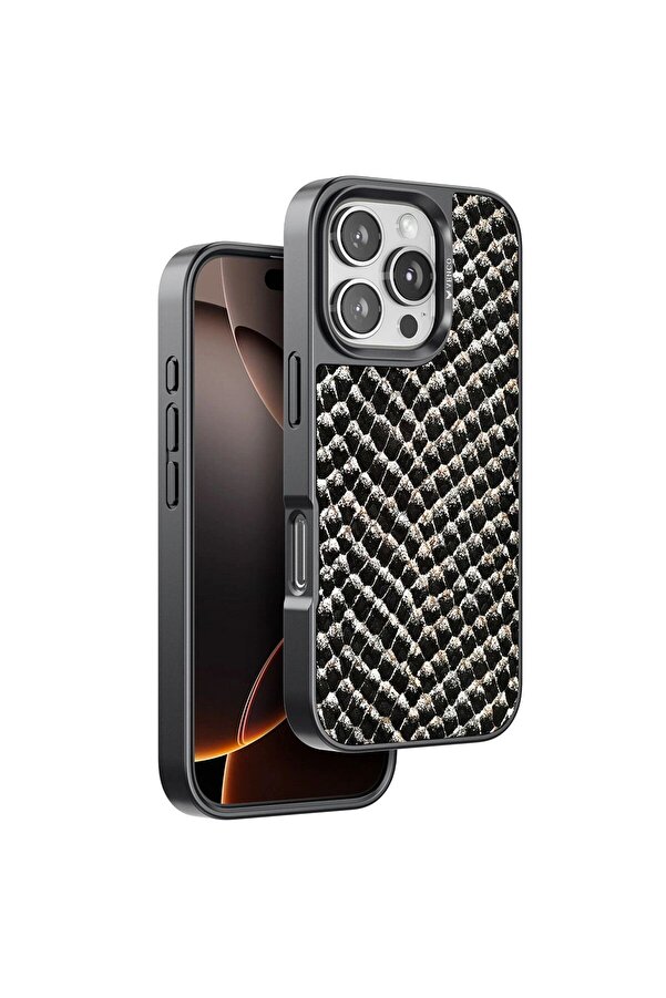 Ethab Ti̇caret Glb-Stl41414 Venco İphone 16 Pro Vi̇per Kapak - Si̇yah