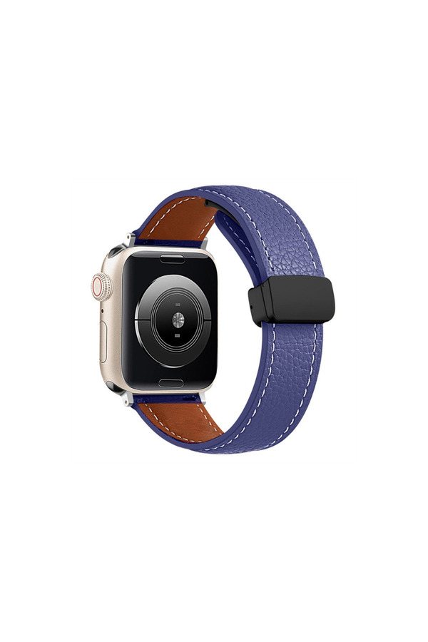 Evi̇mdeyokyok Apple Watch 42Mm Kr414 Daks Deri̇ Kordon (Saat Deği̇ldi̇r) - Laci̇vert