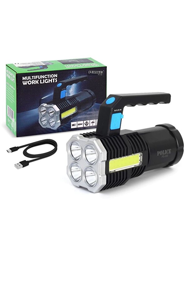 Ethab Ti̇caret Glb-Stl41414 Usb Şarjlı Çok Fonksi̇yonlu Kamp Feneri̇ – Taşınabi̇li̇r Ve Dayanıklı